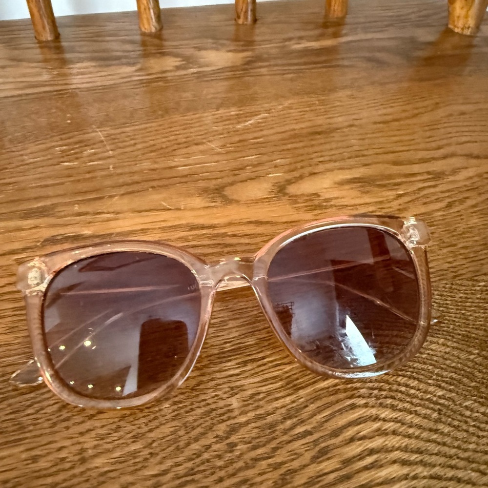 Boho Translucent Rose Pink Sunglasses | Oversized Cat Eye Frames